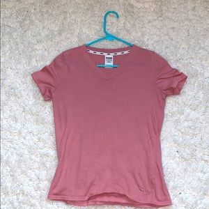 Pink short sleeve shirt